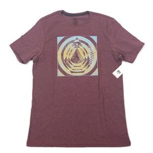 Volcom Mens Graphic T Shirt Modern Fit Stone